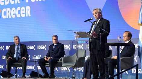 Los Andes | El presidente Alberto Fernández participa en el cierre del 58° Coloquio de IDEA, en Mar del Plata. (Télam)