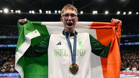Los Andes | De Game of Thrones al oro olímpico: Daniel Wiffen le dio a Irlanda su primera medalla en natación. Foto: Juegos Olímpicos