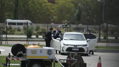 Los Andes | El presidente llegando a Casa Rosada. Federico López Claro