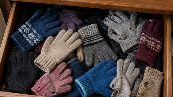 no tires los guantes de lana que quedaron sin par, tenes un tesoro: 6 ideas utiles y creativas para reutilizarlos en invierno