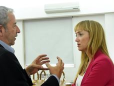 Julio Cobos y Anabel Fernández Sagasti. Imagen de Archivo