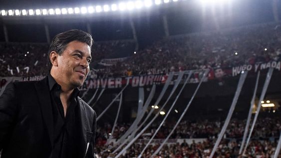 El saludo del Muñeco a tanto cariño de la gente de River, que pide que nunca se vaya./Gentileza
