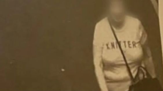 La remera de la mujer caminando sobre el carril donde transitas los colectivos decía KNITTER y la cámara captó KN19TER, casualmente la patente de un hombre de Londres.