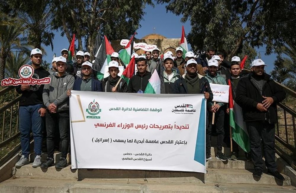 Protesta en Palestina por declaraciones de ministro francés