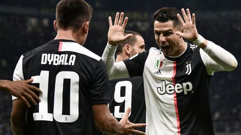 Ganó la Juventus y Cristiano Ronaldo y Paulo Dybala terminaron a los besos