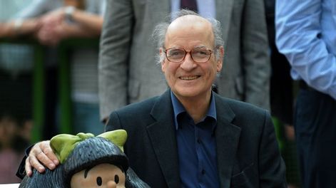 Quino y Mafalda, el creador de un personaje que sigue expandiéndose.