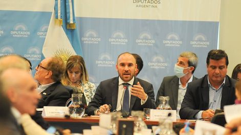 Martin Guzmán, ministro de Economía en el Congreso. / Federico López Claro
