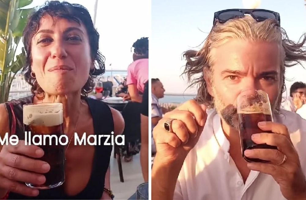 Les dio de probar fernet a unos italianos y sus reacciones se hicieron viral en TikTok. Foto: captura de video.