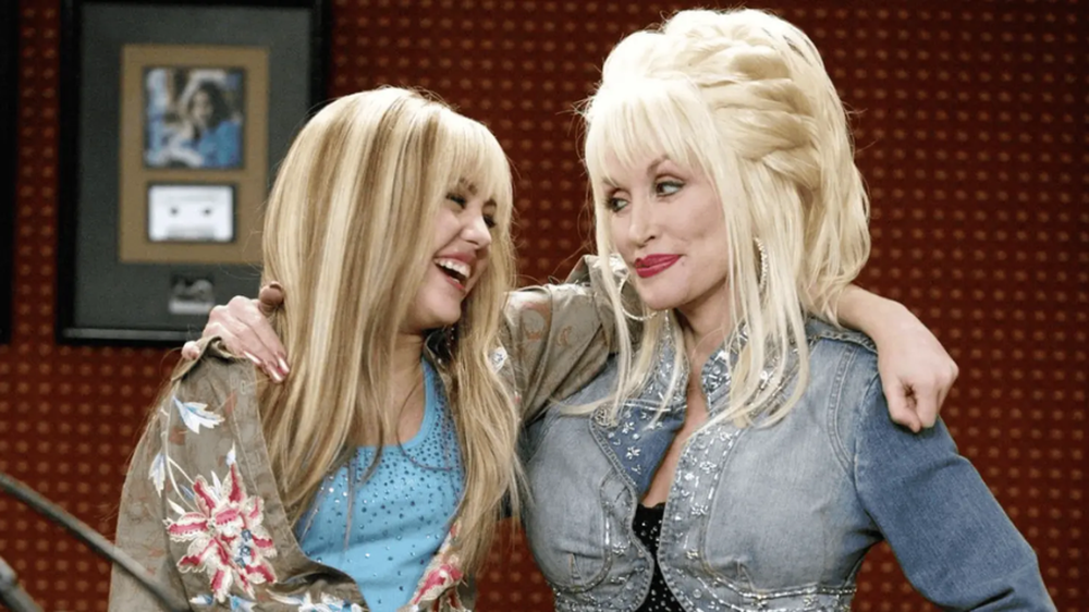 Miley Cyrus y Dolly Parton en 