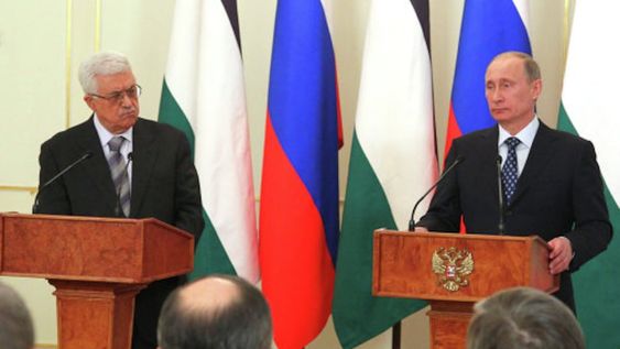 Mahmud Abás y Vladimir Putin, presidentes de Palestina y Rusia respectivamente