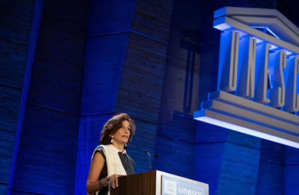 La directora general de la UNESCO, Audrey Azoulay.