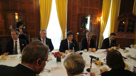 El Presidente Javier Milei mantuvo una reunión con empresarios en Nueva York