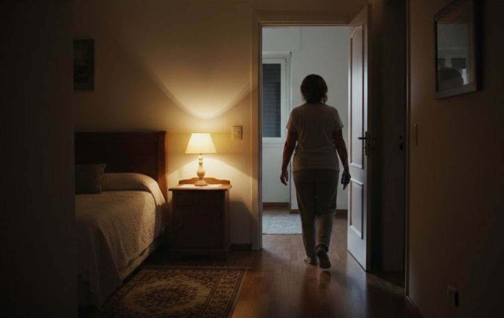dejar la luz prendida.