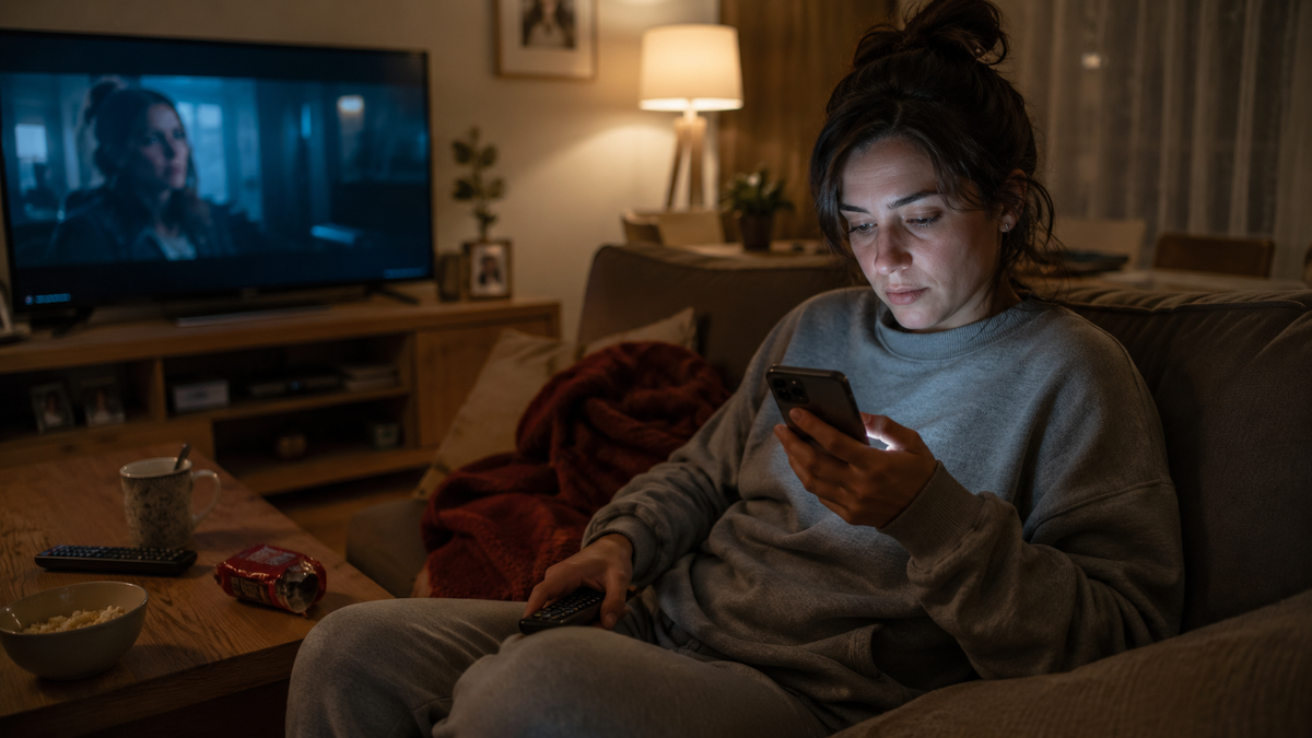 Ver una serie y mirar el teléfono a la vez: qué dice la psicología sobre este hábito cada vez más común