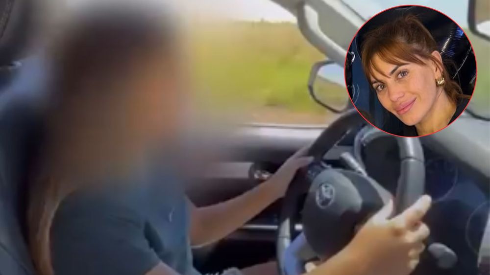 Valeria Aquino difundió un video de su hija de 12 años manejando un auto y generó polémica