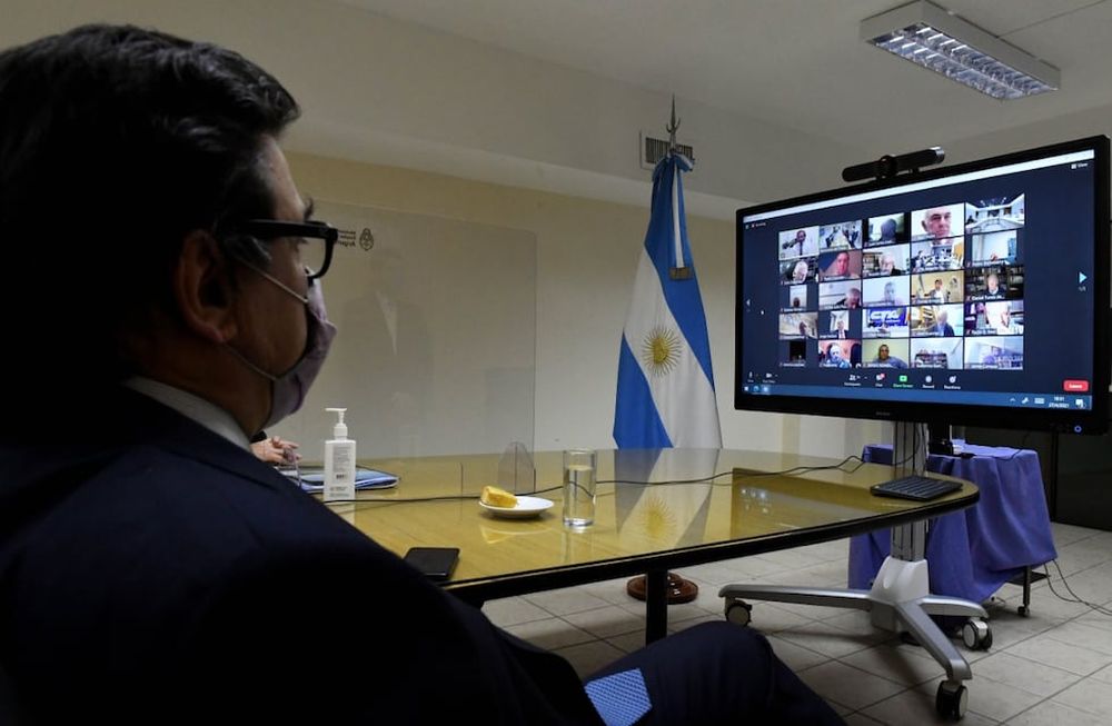 El ministro Moroni en el plenario el Consejo Nacional del Empleo, la Productividad y el Salario Mínimo, Vital y Móvil. (Foto: Ministerio de Trabajo)