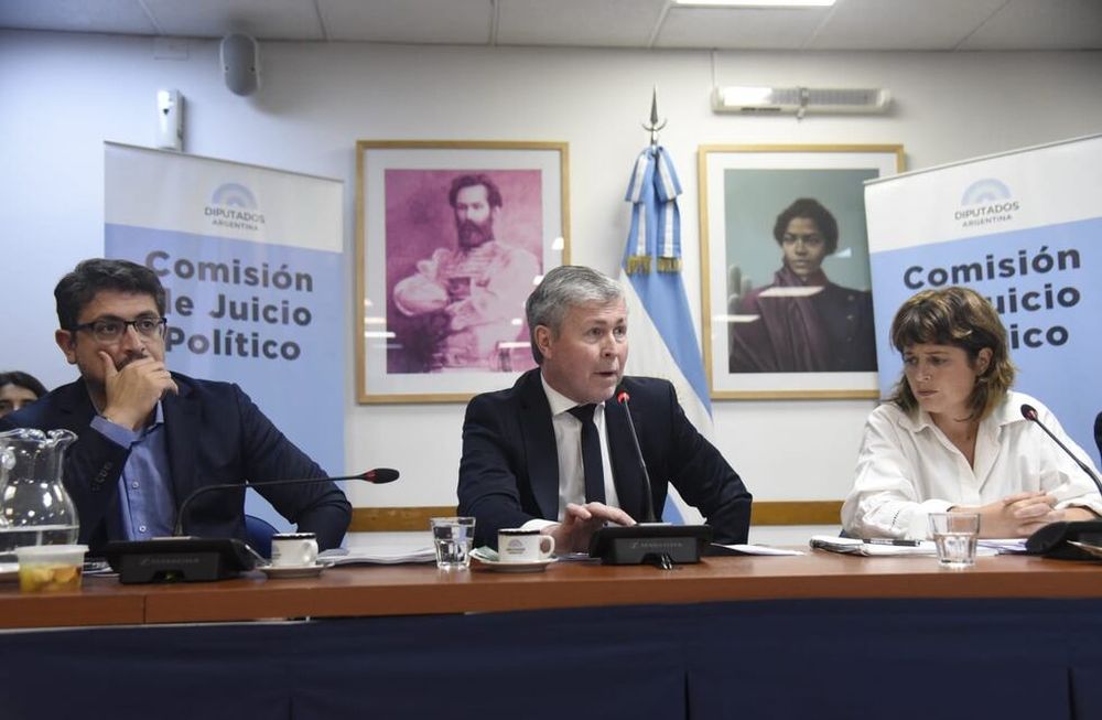El exadministrador de la Corte Suprema de Justicia Héctor Marchi en la Comisión de Juicio Político (Foto: HCDN)