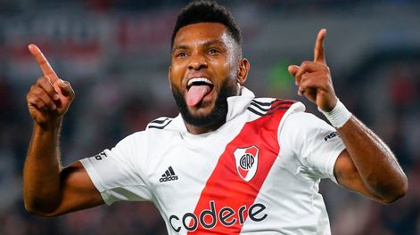 Miguel Borja goleador de River. (Fotobaires)