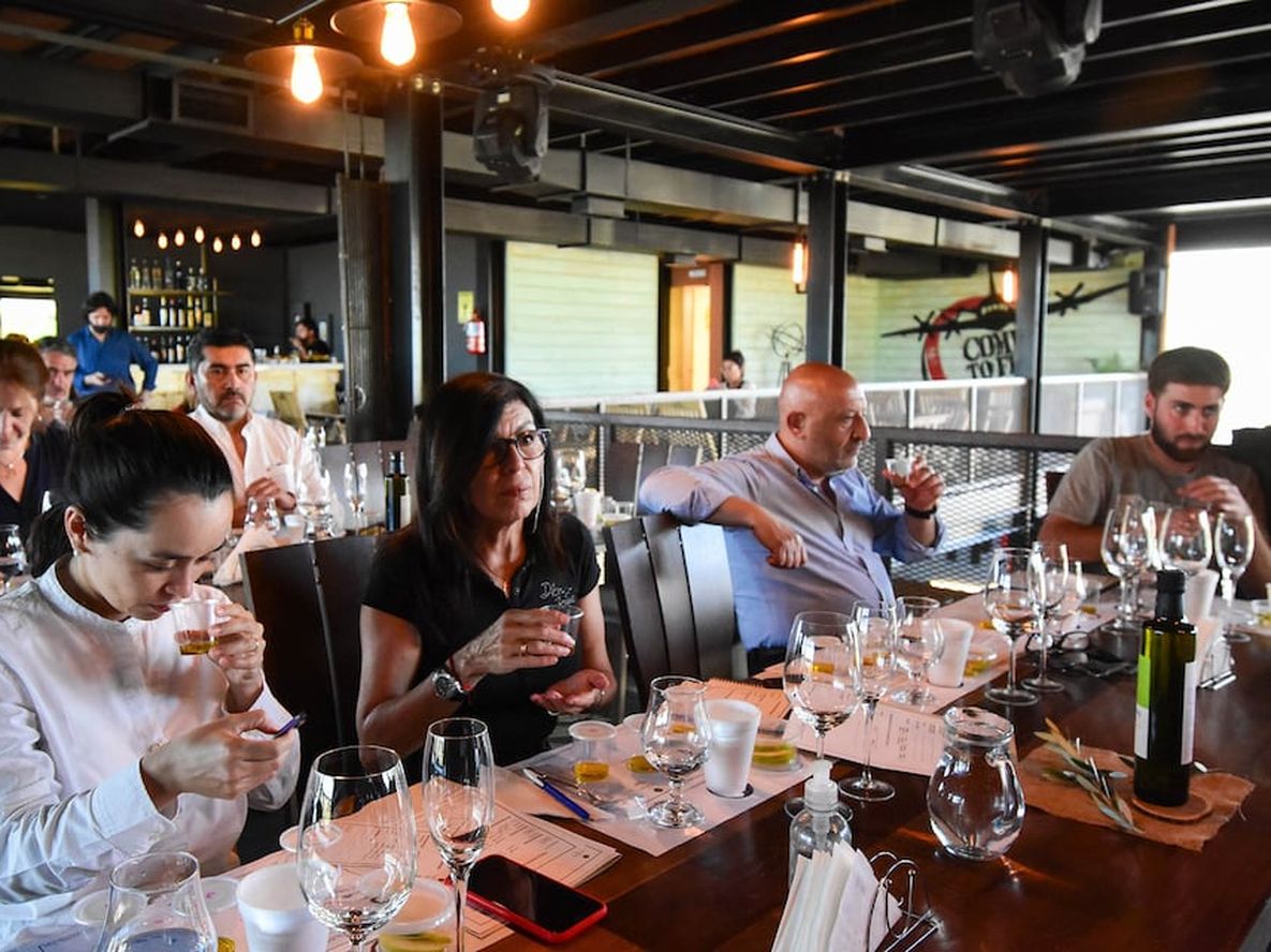 Guarda 14, cierre de curso de cata de vinos y aceite de oliva.