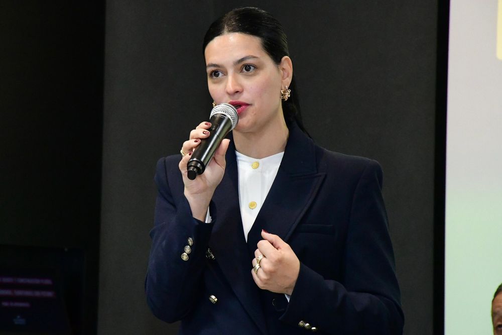 La intendenta de Santa Rosa, Flor Destéfanis. La intendenta de Santa Rosa, Flor Destéfanis.