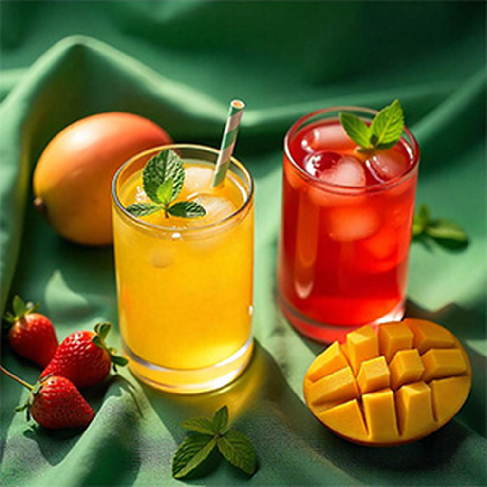 Móctel tropical. Móctel tropical.