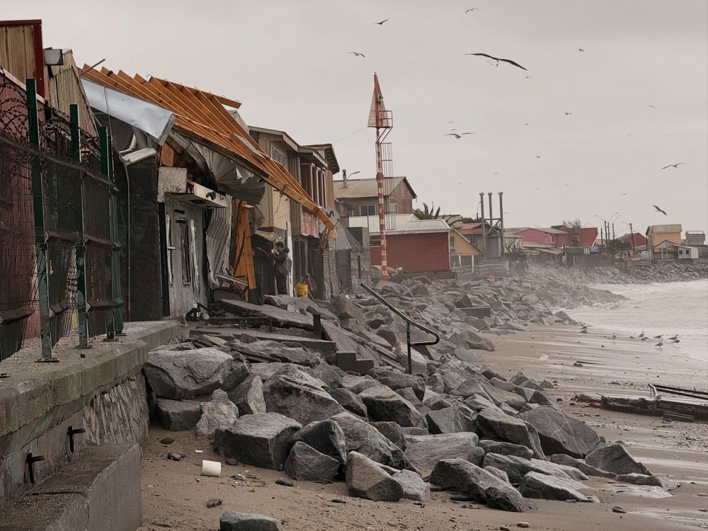 Daños en Penco (Chile) tras el sistema frontal