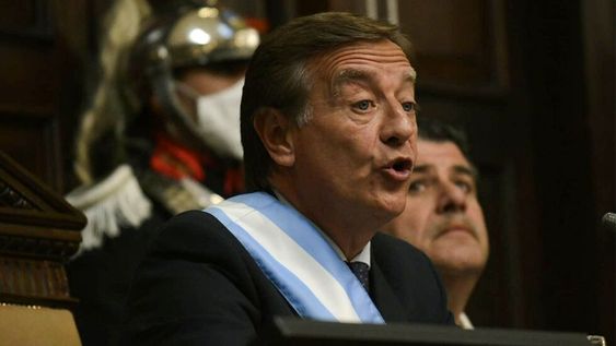 Mendoza 01 de mayo de 2022Apertura de Sesiones Ordinarias en la Legislatura.Gobernador de la provincia Rodolfo SuarezFoto: Orlando Pelichotti / Los Andes