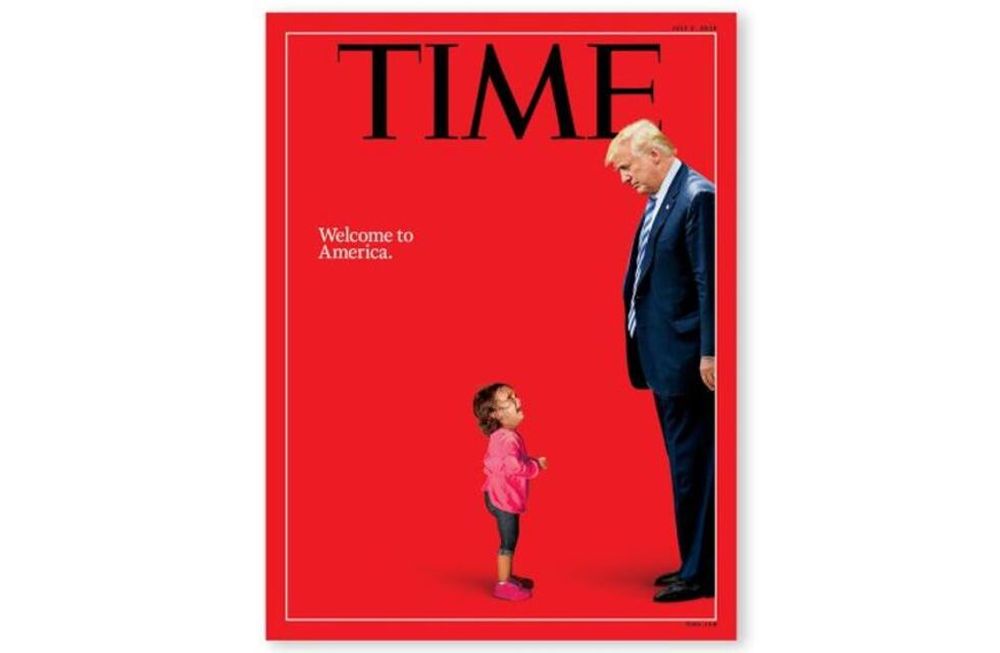 Time retrata en su tapa la política migratoria de Trump con una nena de 2 años llorando