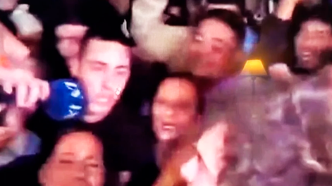 Nicolás Ortega sufrió el robo de su celular en una cobertura en vivo.