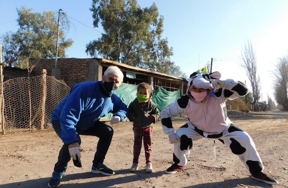 La mayor parte de las familias que visitaron viven del trabajo rural. Gentileza