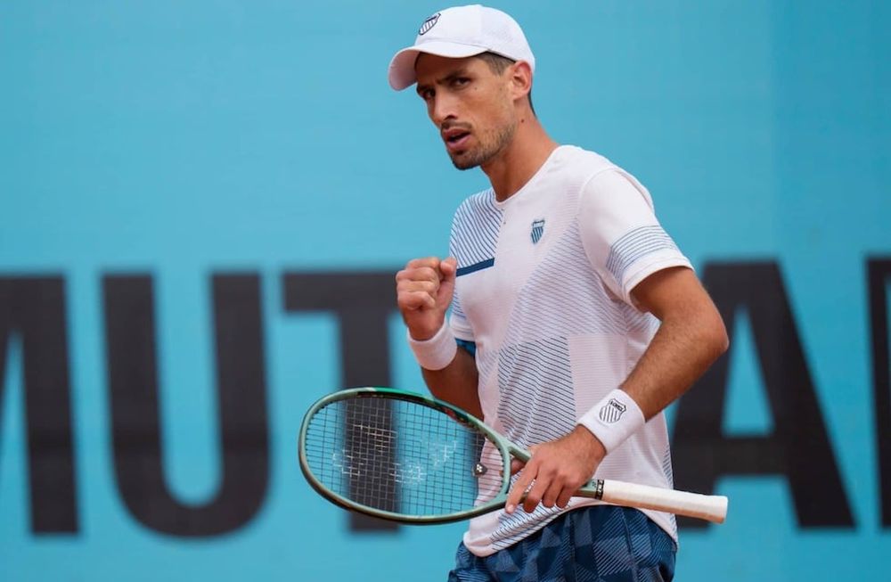 El cordobés Pedro Cachín ganó su segundo partido en el Masters 1000 de Madrid y avanzó a tercera ronda, donde se medirá con Rafa Nadal. (ATPTour)