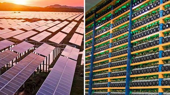 Parques de paneles solares y granjas de minado cripto: polos opuestos del mundo energético actual. (La Voz)