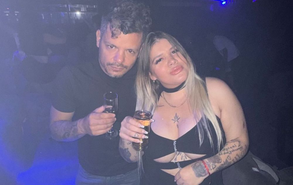 Morena Rial y Alejandro Cipolla en un boliche tras la excarcelación. 