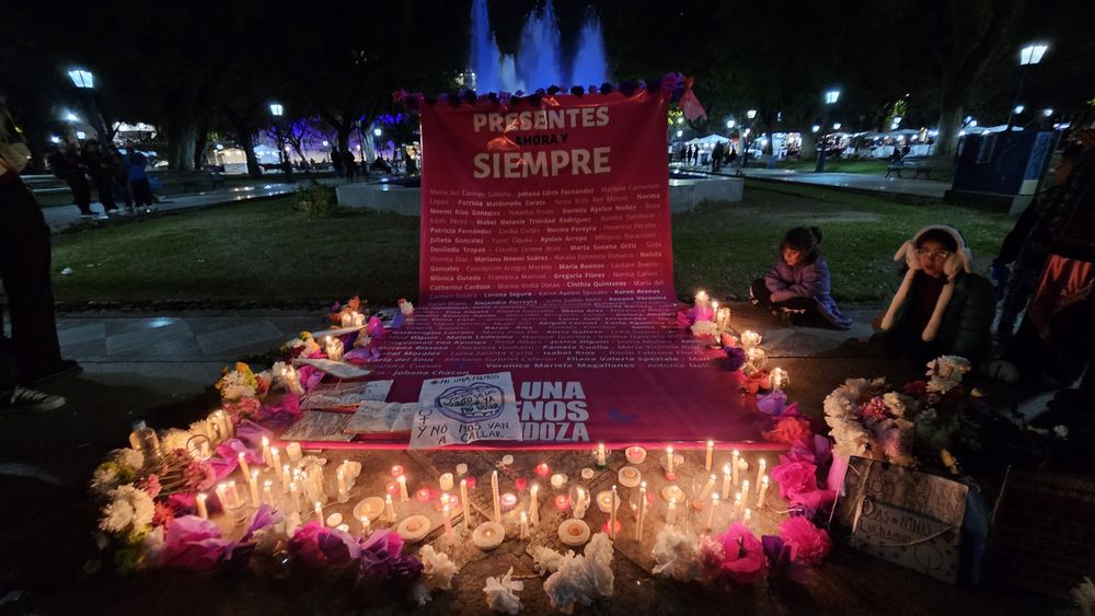 March in Mendoza 10 years after the birth of the Ni Una Menos movement, which denounces extreme violence against women.