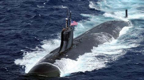 Submarno nuclear estadounidense. Imagen de referencia.