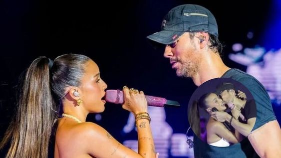 El incómodo memento entre Emilia Mernes y Enrique Iglesias en un festival.