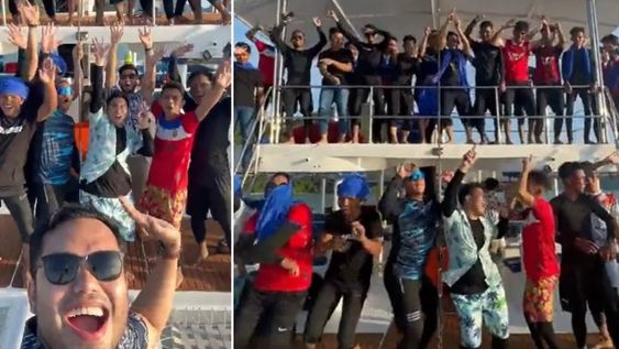 Cabe destacar que el empresario pagó el viaje completo a sus empleados. “El crucero era exclusivo solo para ellos y no incluía público. Gentileza: Debate.
