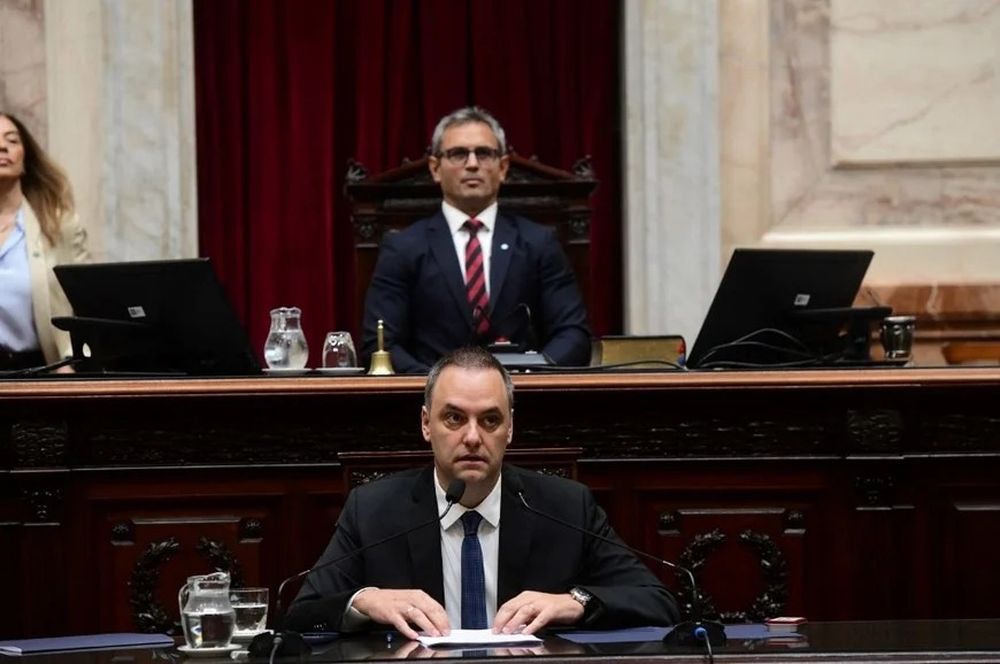 El jefe de Gabinete, Manuel Adorni.