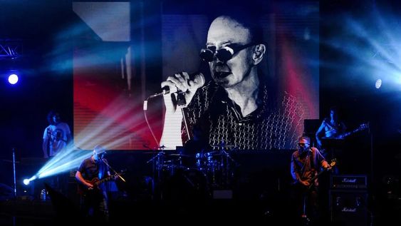 El Indio durante el show que dieron en septiembre por streaming.