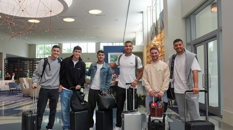 Los Andes | Los jugadores de la Selección Argentina ya están en Estados Unidos de cara a la doble fecha de Eliminatorias. / Gentileza.