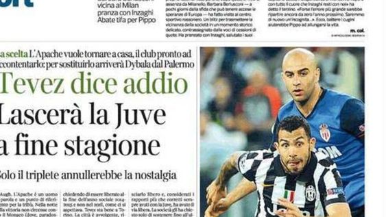 En Italia aseguran que Carlos Tevez volverá a Boca en junio