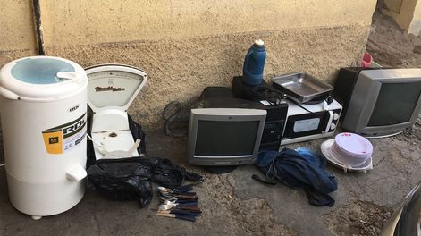 Entre los elementos robados al jardín, también se recuperaron muchos más relacionados a otros asaltos. Gentileza / Ministerio de Seguridad