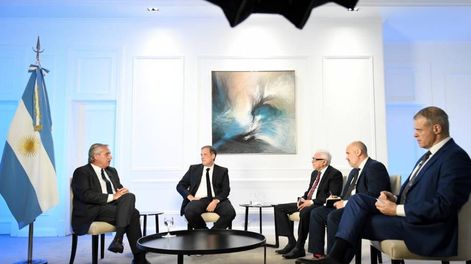 Los Andes | El presidente Alberto Fernández en una entrevista con el medio brasileño Band Jornalismo (Foto: Prensa Alberto Fernández)