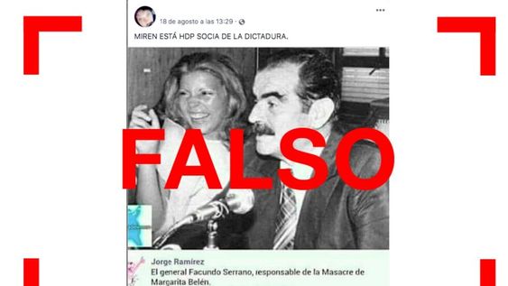 Es falsa la foto de Carrió con el ex gobernador de facto de Chaco Es falsa la foto de Carrió con el ex gobernador de facto de Chaco