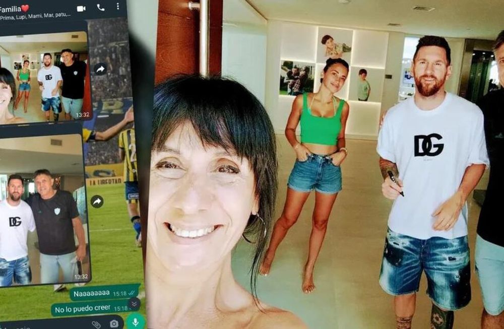 La selfie de Graciela, Tatín, Messi y Antonela. Foto: Web