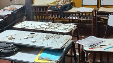 El aula de la Escuela Caye Hane 4-254, sede Arroyito.