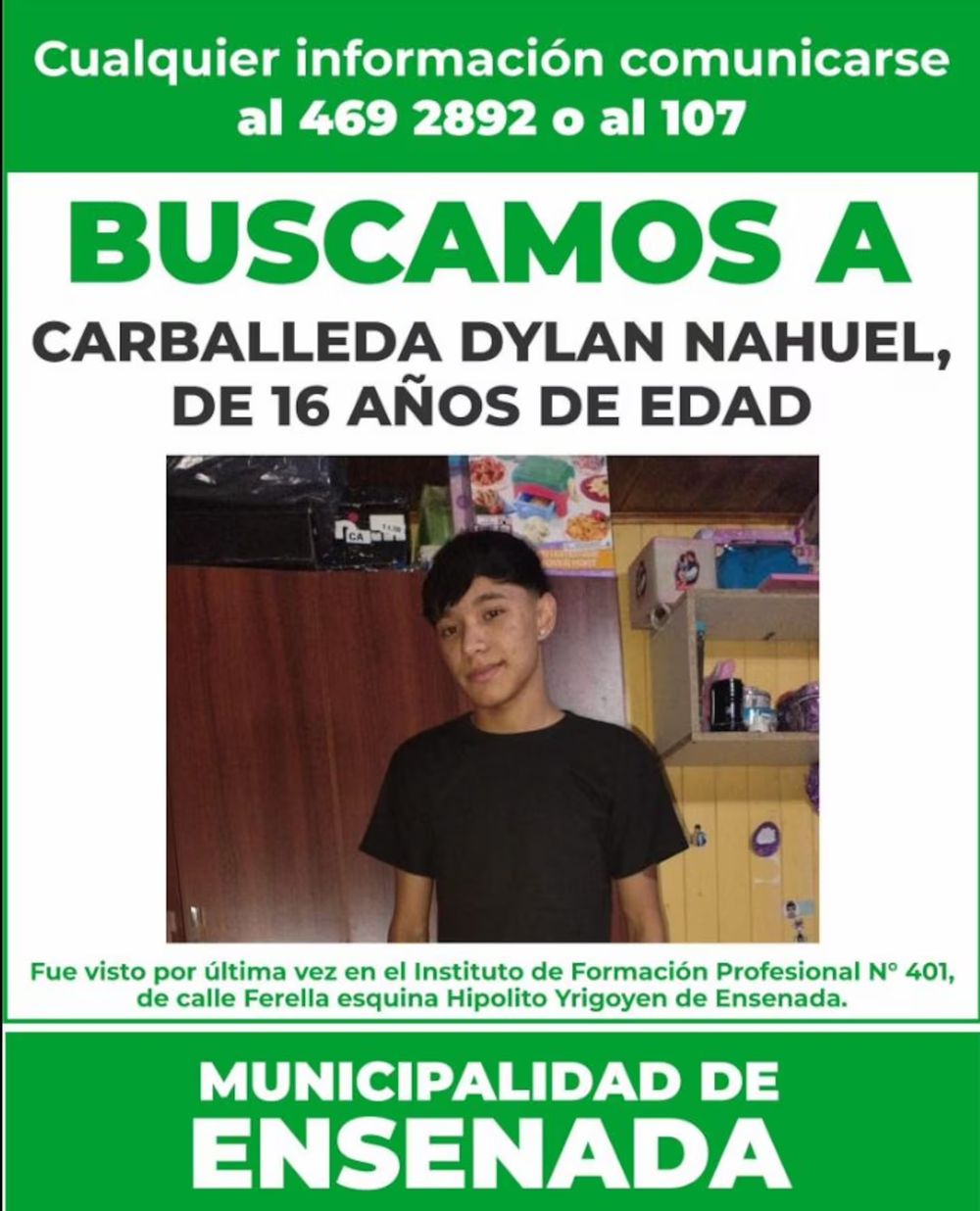 Búsqueda de Dylan Carballeda