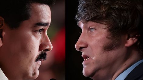 Nicolás Maduro y Javier Milei