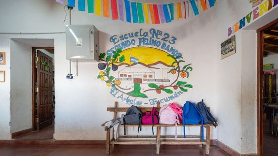 Escuela rural de Mendoza.