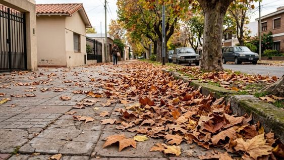 si encontras hojas secas cerca de tu casa no las tires, son un tesoro para aprovechar en el otono